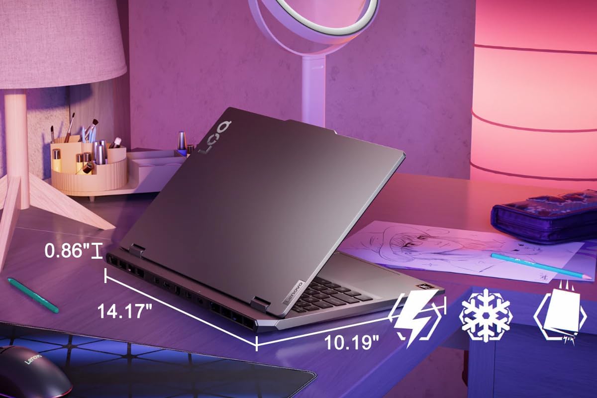 Lenovo LOQ 15 AI Gaming Laptop PC (15.6' FHD G-SYNC 144Hz, NVIDIA RTX 5060 8GB, AMD Ryzen 7 250 (> Intel Ultra 7 155H), 16GB DDR5 RAM, 512GB SSD), Backlit, 5MP Webcam, Wi-Fi 6, Ethernet, Win 11 Home