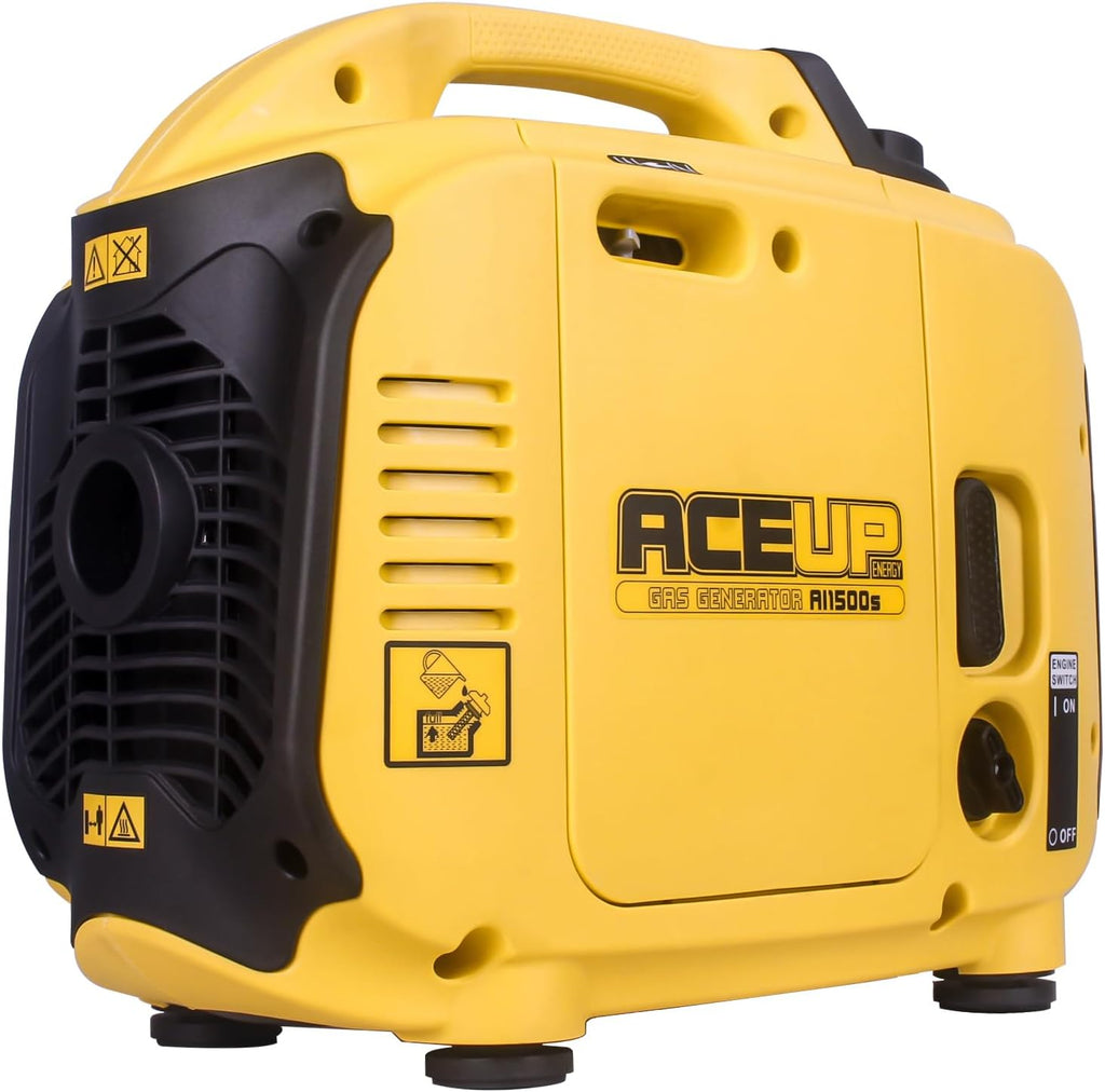 Aceup Energy 1500 Watt Portable Inverter Generator, Gas Powered Generator Ultra- Quiet for Home, EPA Compliant