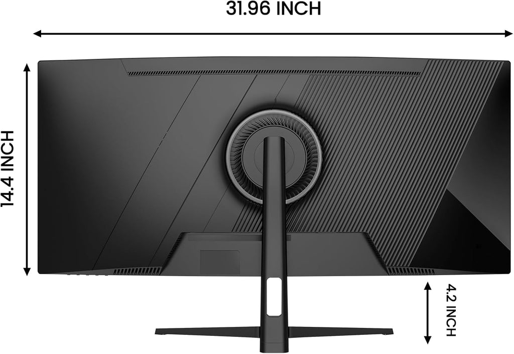 CRUA 34' Curved Gaming Monitor, 240Hz WQHD 3440x1440, UltraWide 21:9, 1500R VA, 120% sRGB, FreeSync, Built-in Speakers, Ideal for Gaming, Streaming, and Office Use, Wall Mountable Installs-Black