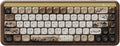 Akko Mechanical Gaming Keyboard with Walnut Wooden Case, MU01 Mountain Seclusion 65% 68-Key RGB 2.4G Wireless/Bluetooth/Wired Hot-swappable Keyboard with PBT Dye-Sub Keycaps for Mac & Win