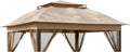 Garden Winds Reinforced RipLock 350 Replacement Canopy Top Cover Compatible with Joyside 11' X 11' Pop Up Gazebo Model JS-GWC-J01 - Beige