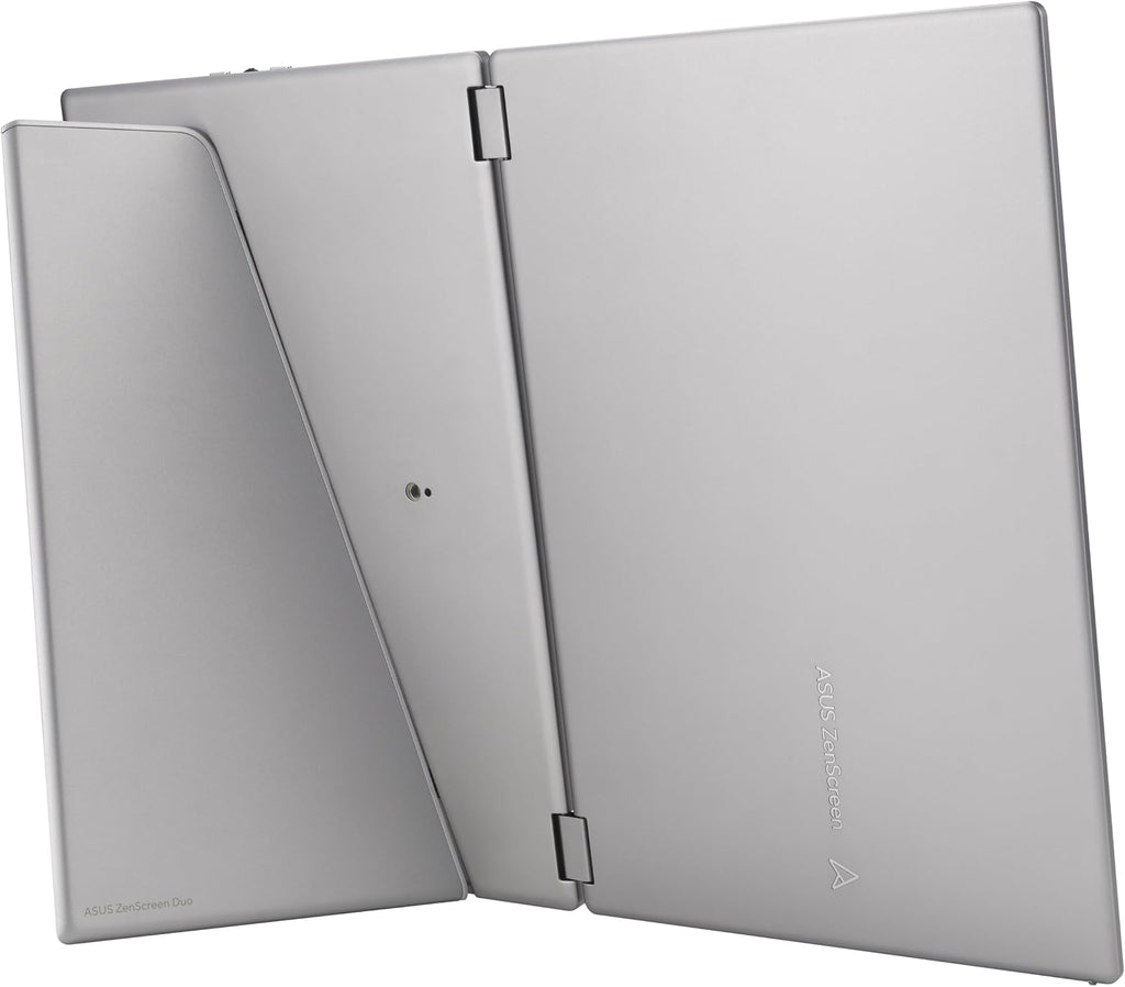 ASUS ZenScreen Duo OLED 360° Foldable Portable Monitor (MQ149CD) - Dual 14-inch, 16:10, 1920x1200, DisplayHDR400 True Black, 100% DCI-P3, Delta<2, Dual USB-C, Mini-HDMI, Kickstand, 3 yr Warranty