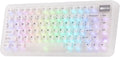 KiiBoom Phantom81 Lite 75% Gasket Mechanical Keyboard, QMK&VIA Programmable, 3 Modes Wireless Gaming Keyboard, RGB Backlights, ABS Case, Hot-Swappable for Windows/Mac/Linux (Clear)