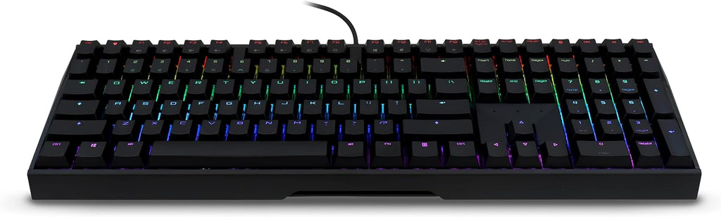 Cherry MX 3.0S, Wired Mechanical Gaming Keyboard, Robust Aluminum Housing, RGB-Lighting, Full Key Rollover, Anti Ghosting, MX2A Silent RED Switches, Black