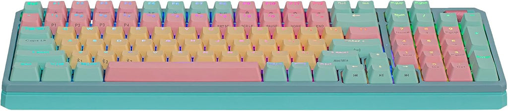 Cooler Master MK770 Macaron Wireless Mechanical RGB Gaming Keyboard, Kailh Box V2 Linear Red Switches, Gasket Structure, Hot-Swappable, Bluetooth|2.4GHz, Tactile 3-Way Dial, QWERTY (MK-770-MCKR1-US)