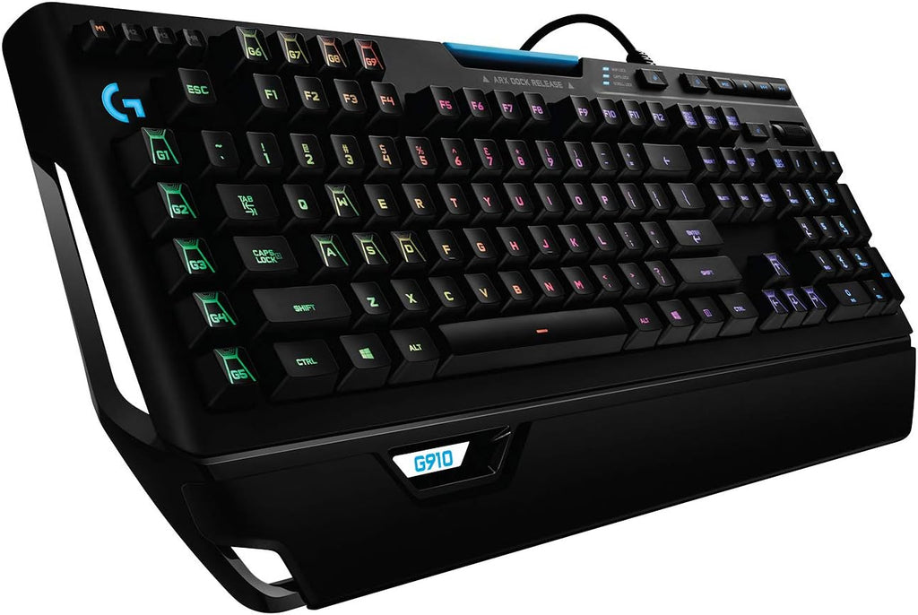 Logitech G910 Orion Spark RGB Mechanical Gaming Keyboard – 9 Programmable Buttons, Dedicated Media Controls