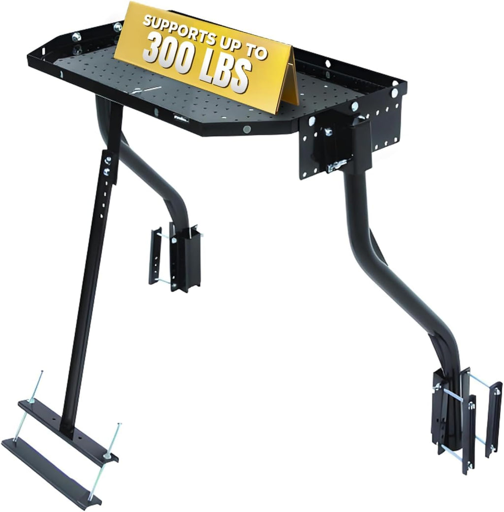 Stromberg Carlson CC-255 Trailer Tray – A-Frame Mounted Tray, RV Generator Mount, Trailer Cargo Carrier, Travel Storage Solutions, Front Mount Cargo Carrier & Rack – Black