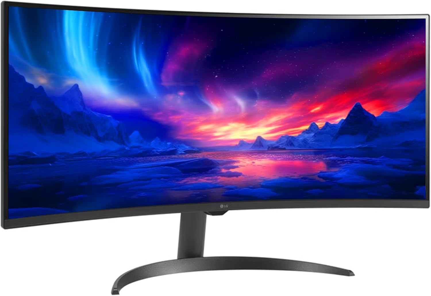 LG 34 Inch WQHD (3440x1440) Curved Smart Monitor, 100Hz, 5ms, HDR10, webOS 23, Screen Share, Built-in Speakers, AirPlay 2, Flicker Free, Includes Wireless Screen Mirroring, HDMI, USB-A,Black