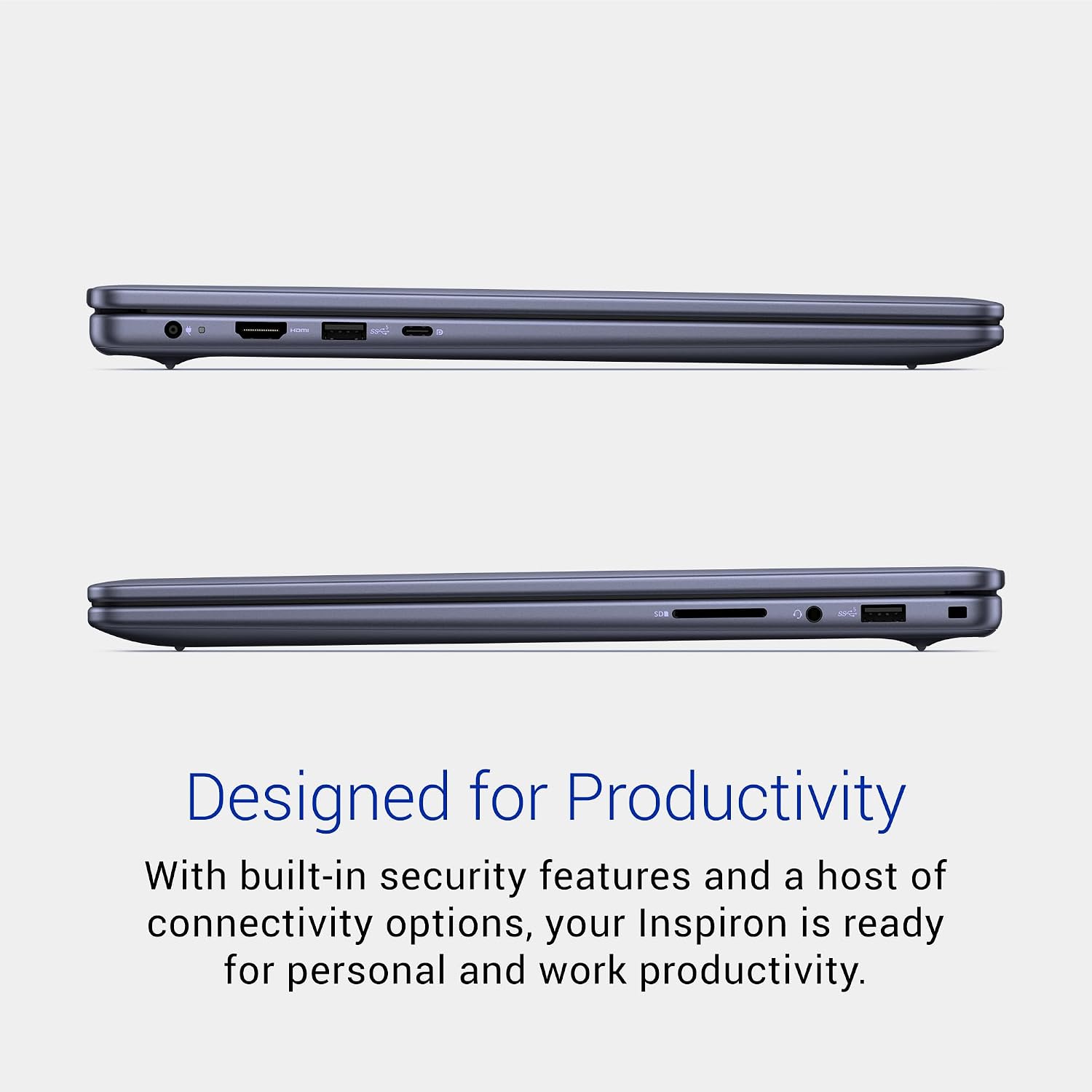 Dell Inspiron 16 5645 Laptop - 16.0 16:10 FHD+ (1920 x 1200) Display, AMD Ryzen 7-8840U, 16GB DDR5 RAM, 1TB SSD, AMD Radeon Graphics, Windows 11 Home, Onsite & Migrate Services - Midnight Blue