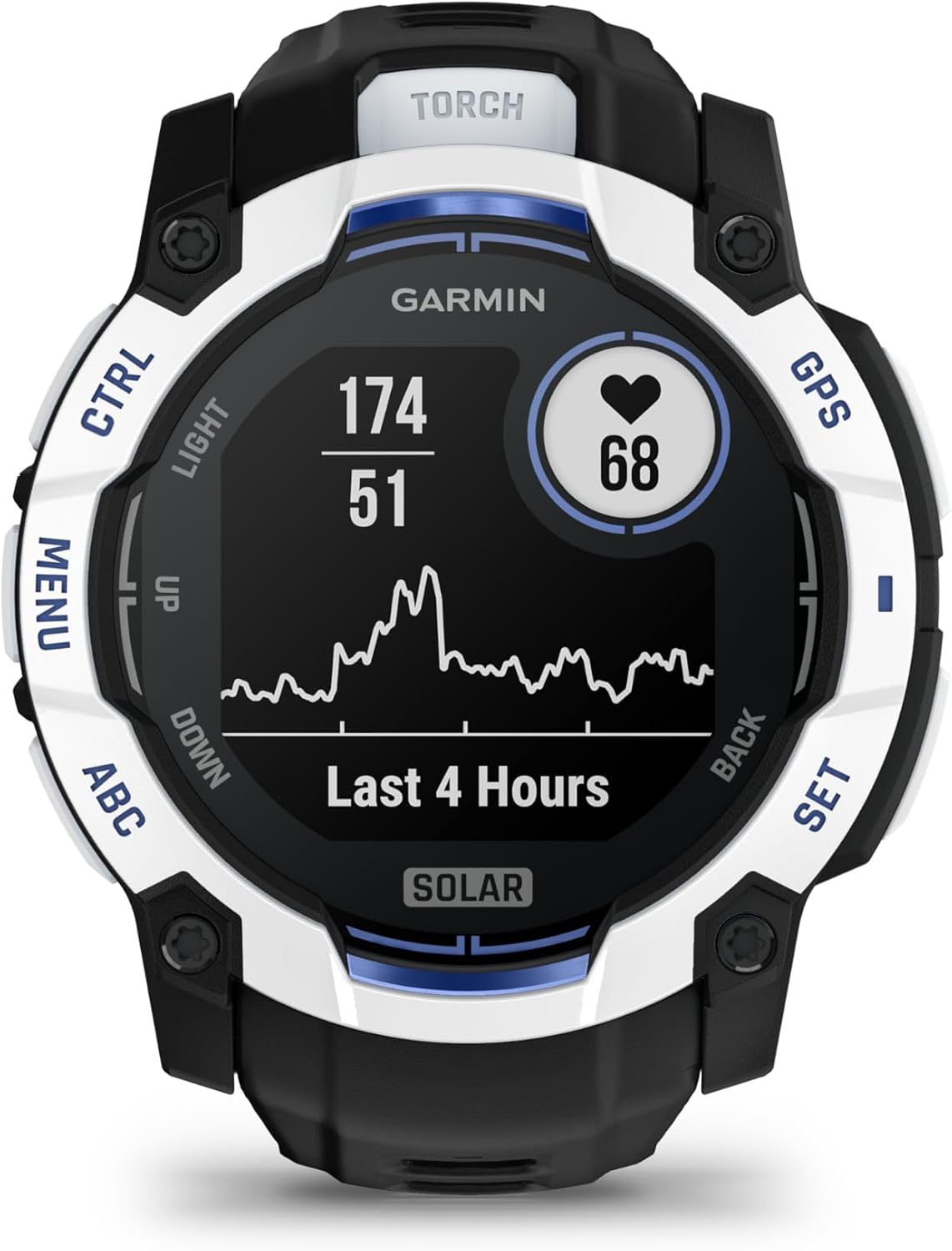 Garmin Instinct 3 Solar 50mm, Rugged Outdoor GPS Smartwatch, Built-in Flashlight, Health Tracking, Supernova Collection, Silicone Band | Black/Bolt Blue, Signature Series Mission-Ready Power Dock