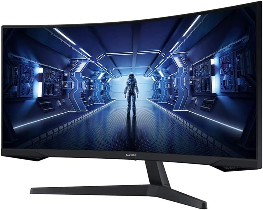 Samsung 34' Odyssey G55T WQHD Curved Gaming Monitor Bundle with Microsoft Wireless Controller, Elite Suite 18, 2X HDMI Cable and Deco Gear CPS Exclusive 26 Month Protection Pack (Beach-CPS- 26M500)