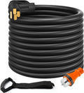 Rophor 50 Amp Generator Cord 50 Feet, NEMA 14-50p to CS6364 & SS2-50R Generator Emergency Power Cord, 125/250V, 12500 Watts, Perfect for Generator to House Connection