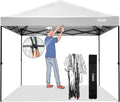 COBIZI Gazebo 3 x 3 m Waterproof Stable Winterproof Pop Up Folding Gazebo 3 x 3 Garden Tent UV Protection 50+ for Garden Party Festival Event Wedding White