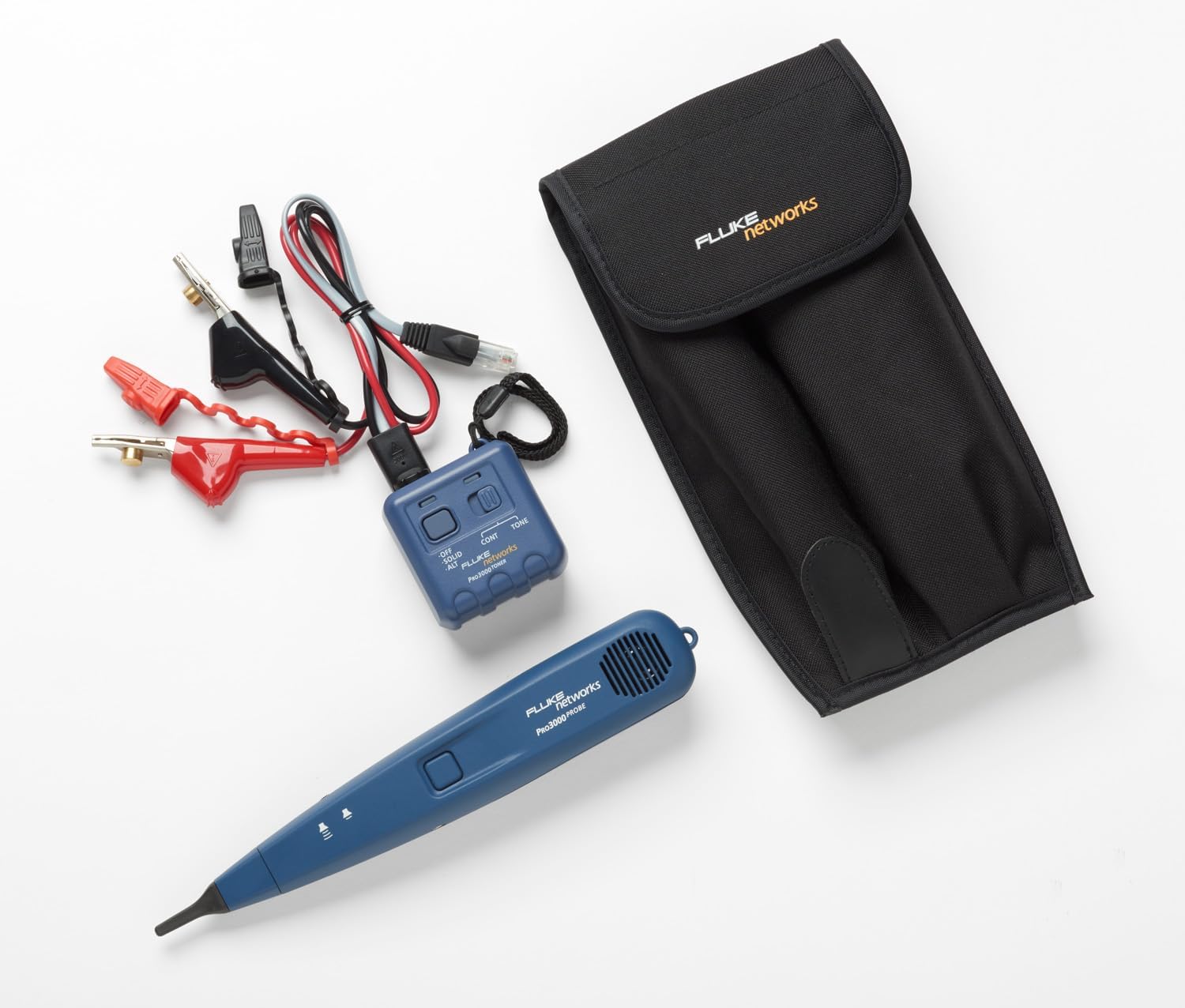 Fluke Networks 26000900 Pro3000 Tone Generator and Probe Kit with SmartTone Technology