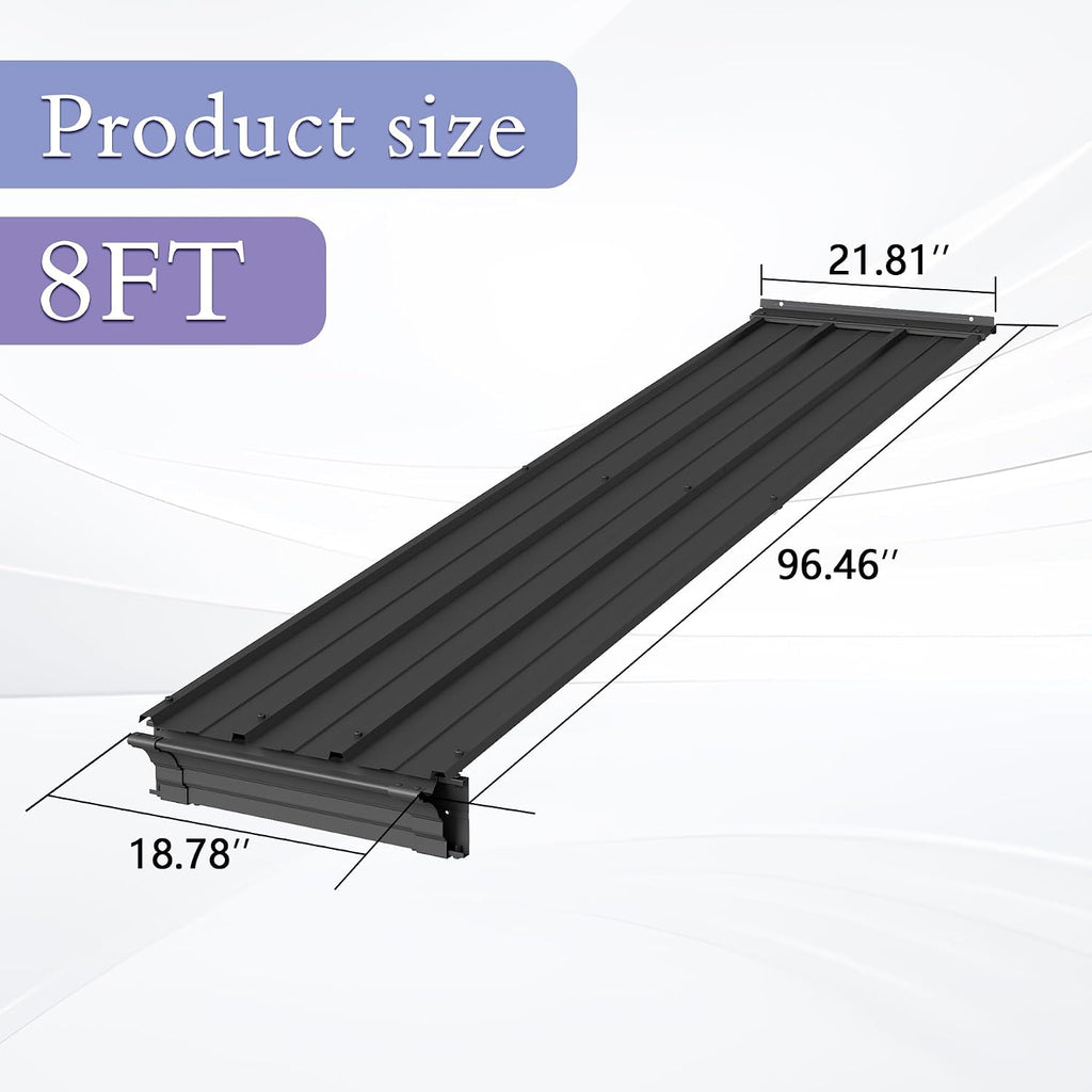 Gazebo Connector Kit for 8ft Width Lean-to Gazebo, Rustproof Steel Roof Joining Panel for Extending and Linking 8'x8' and 8'x10' Wall Mount Gazebos