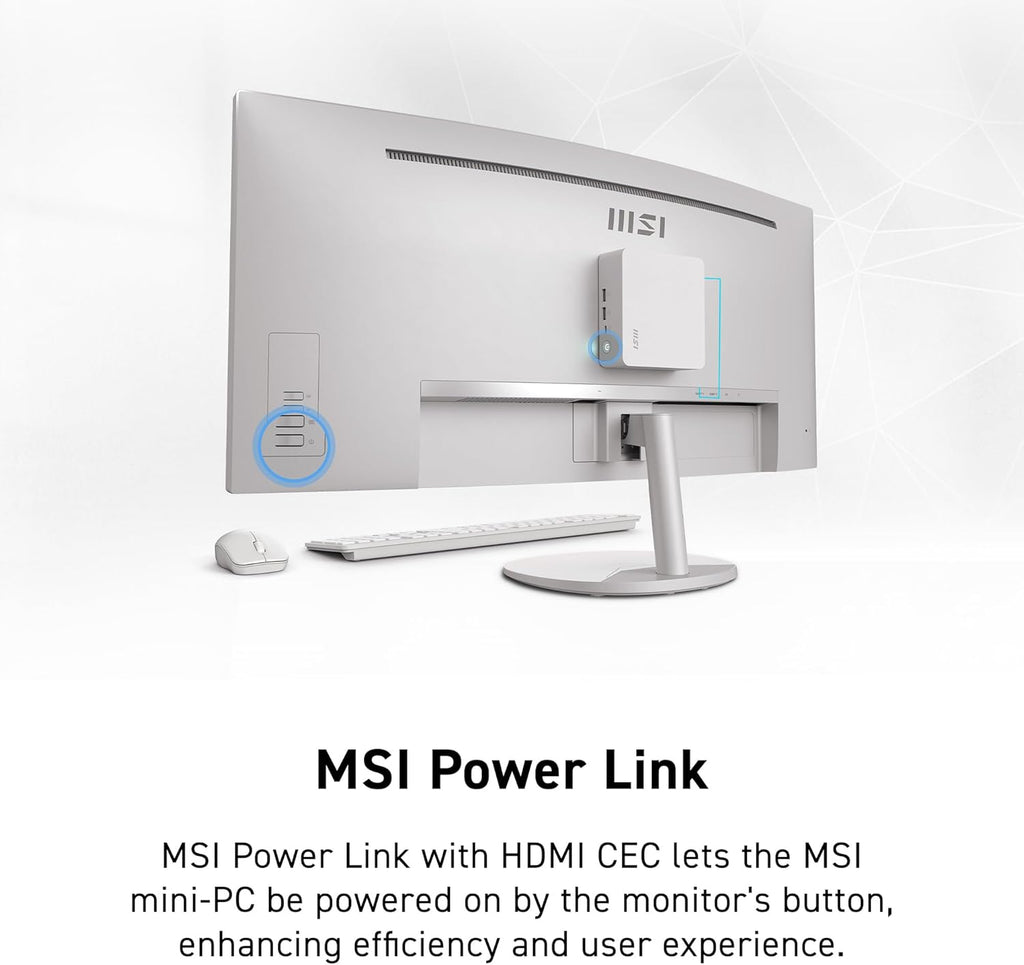 msi PRO MP341CQW E12 34-inch VA 3440 x 1440(UWQHD) Computer Monitor, 120Hz, Adaptive-Sync, HDMI, DisplayPort, VESA Mountable, Speaker, 1ms, White
