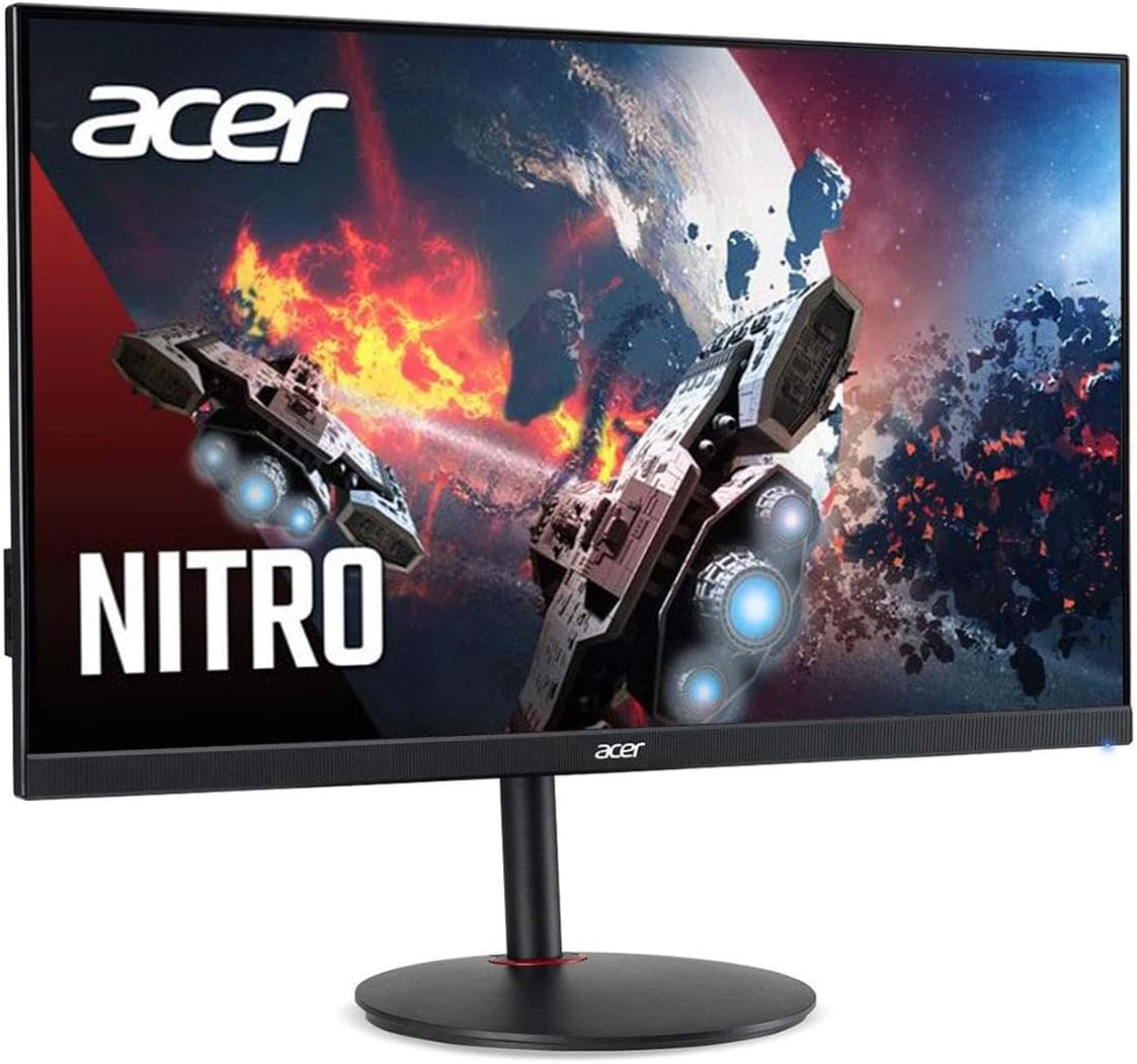 acer Nitro XV272U Vbmiiprx 27' Zero-Frame WQHD 2560 x 1440 Gaming Monitor | AMD FreeSync Premium Agile-Splendor IPS Overclock to 170Hz Up 0.5ms 95% DCI-P3 1 Display Port & 2 HDMI 2.0