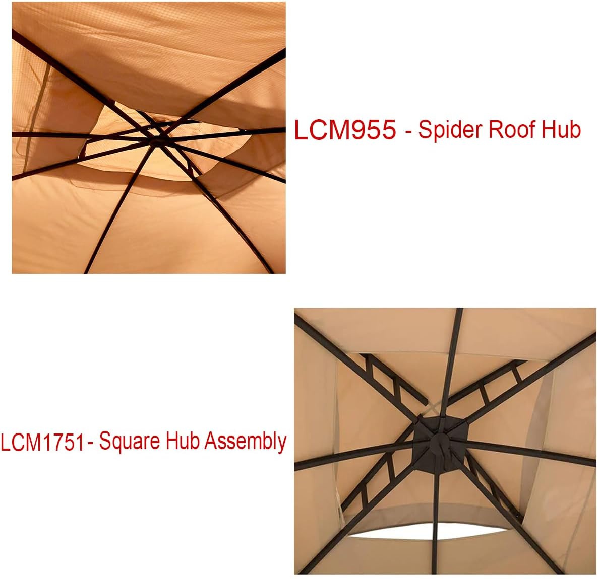 Garden Winds Replacement Canopy Top Cover Compatible with The Outdoor Patio 8' x 8' Gazebo - RipLock 350