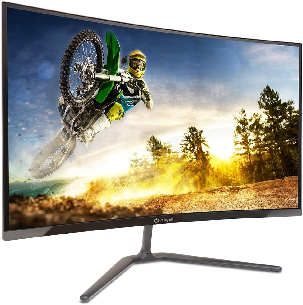 AOPEN by Acer 27HC5R S3biip 27' Full HD (1920 x 1080) VA 1500R Curved Gaming Monitor |AMD FreeSync Premium | 180Hz Refresh Rate | 1ms TVR | HDR 10 Support | Ports:1xDisplay Port 1.4 & 2xHDMI 2.0,16:9