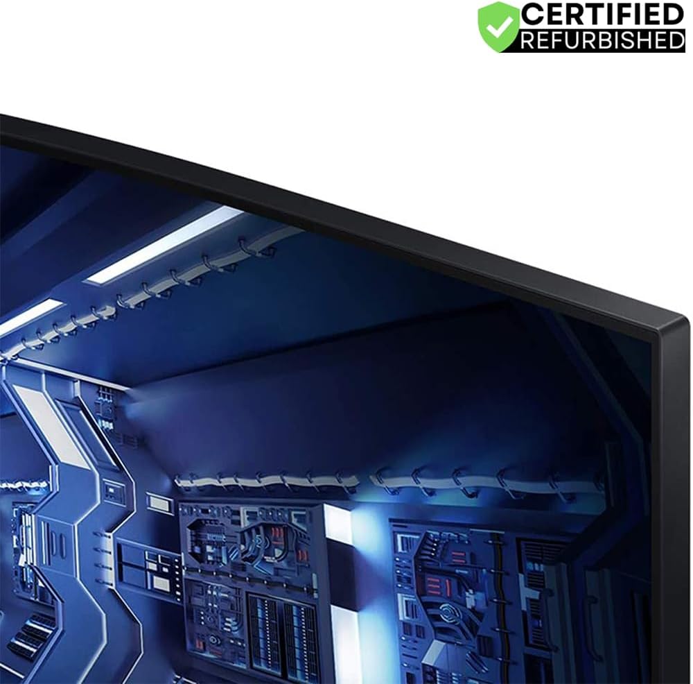 Samsung LC34G55TWW 34 inch Odyssey G55T WQHD 165Hz 1ms(MPRT) HDR Curved Gaming Monitor (Renewed) Bundle with 2 YR CPS Enhanced Protection Pack