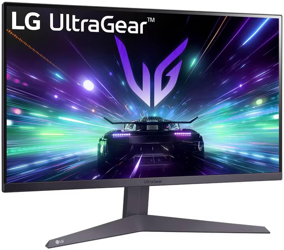 LG 24GS50F-B 24-inch FHD (1920 x 1080) Ultragear Gaming Monitor with 180Hz, 1ms MBR, HDR10, AMD FreeSync, HDMI, DisplayPort, 3-Side Virtually Borderless Design, Black (Renewed)