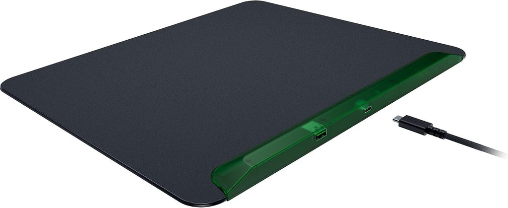 Razer Firefly V2 Pro Fully Illuminated RGB Gaming Mouse Mat: Backlit Design - 15 Zone Chroma Lighting - USB 2.0 Port - Detachable USB Type C Cable - Micro Textured Surface - Anti Slip Base