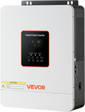 VEVOR 3000W Hybrid Solar Inverter, 24V DC to 230V AC, Pure Sine Wave Power Inverter, Built-in 80A MPPT Solar Charge Controller, Works with Lead Acid Lithium Battery, for Home Camper, Off-Grid, NO WiFi