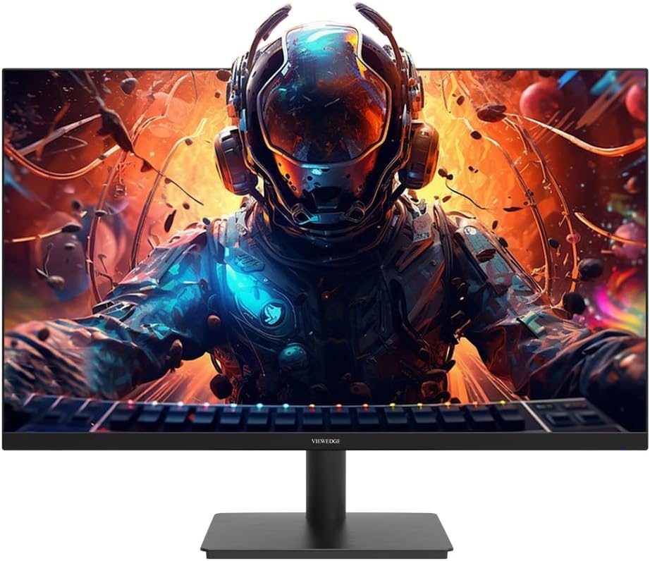 Viewedge Gaming Monitor 27 inch 240Hz 1ms FHD (1920x1080p) Computer Monitor, 110% sRGB HDR10 HDMI x 2 & DP x 2 Port, Built-in Speakers, Support Freesync and Wall Mount