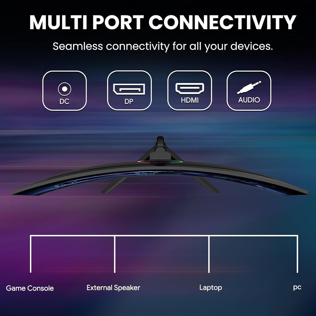 CRUA 45' Curved Gaming Monitor, 240Hz DQHD 5120×1440 UltraWide 32:9 VA Screen Computer Monitors, 120% sRGB,1500R, AMD FreeSync Compatible, Built-in Speakers, HDMI 2.1 & DP 1.4, Wall Mountable – Black