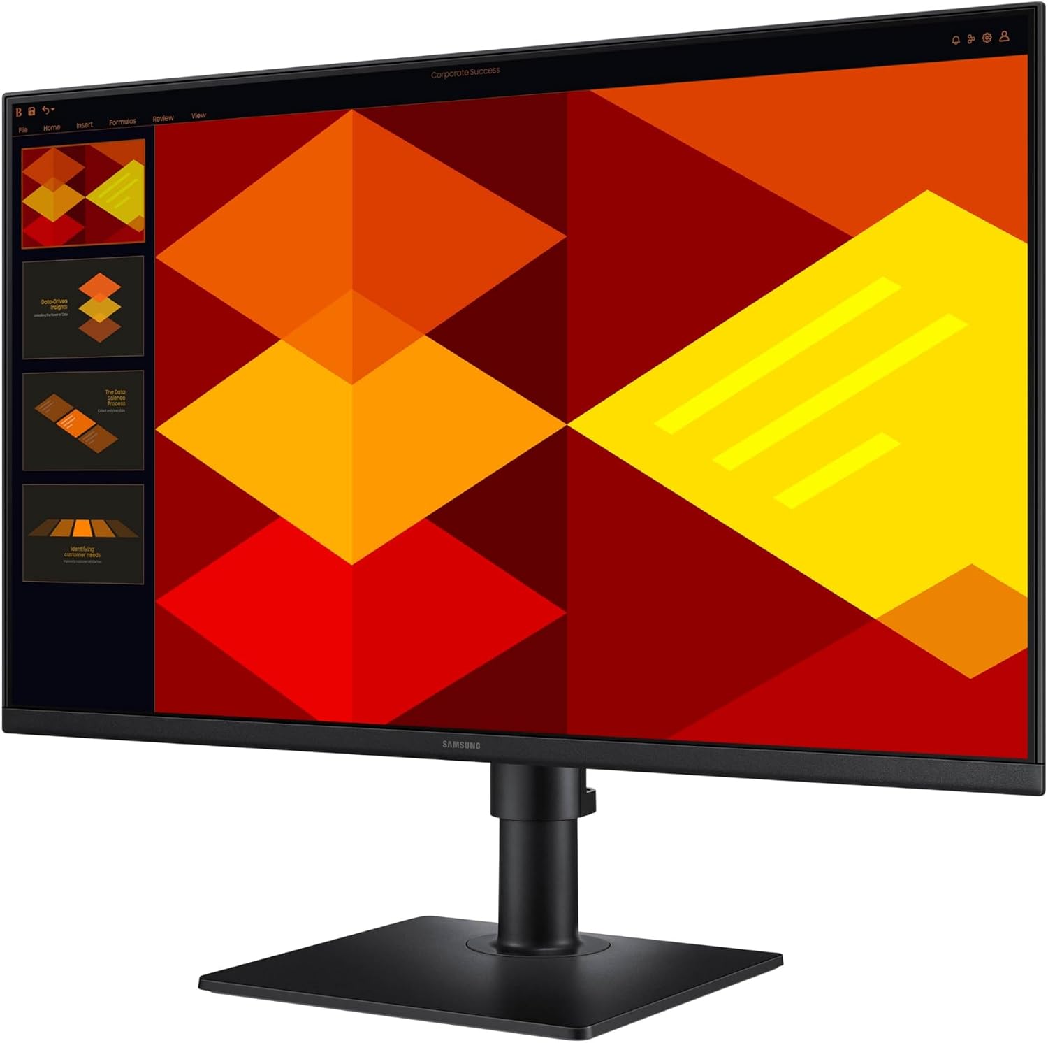 Samsung 27' (S40GD) Borderless Business Monitor with IPS Panel, 100Hz Refresh Rate, Eye Saver Mode, Ergonomic Design, Game Picture Mode, LS27D402GANXGO, 3 Yr Warranty