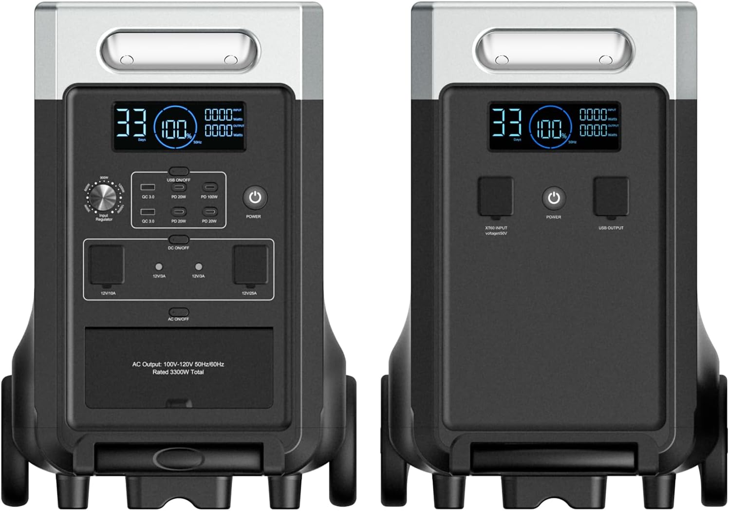 AFERIY 7680Wh Portable Power Station,P310 with 1 Extra Battery,120V 3600W Expandable Capacity LiFePO4 Battery Backup,Solar Generator for Home Use,Outdoor Camping,Power Outage,Camping,RV,Emergencies