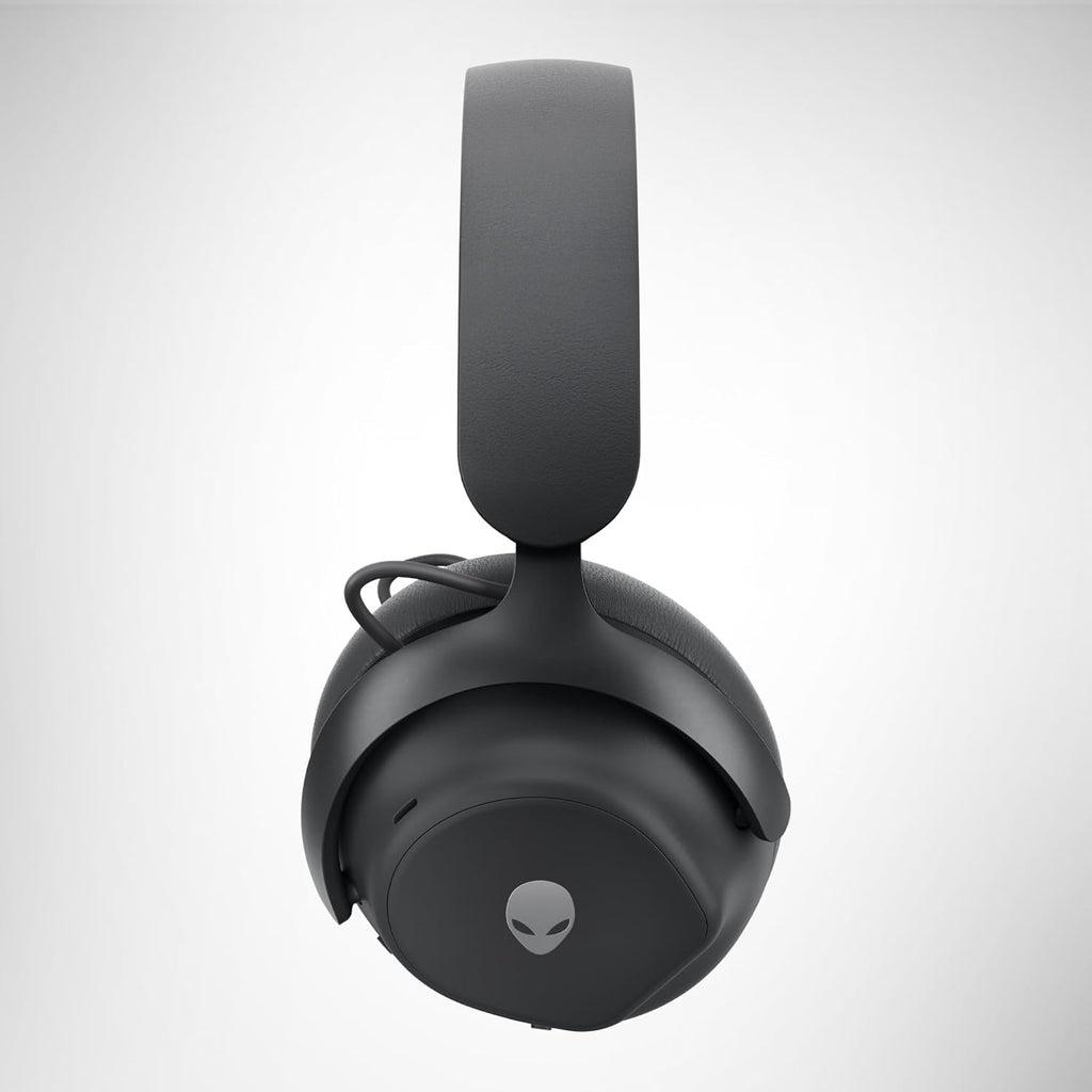 Alienware Pro Wireless Gaming Headset - Wired/Wireless, Bluetooth 5.3, 15 Minute Fast Charging, Audio Output 20 Hz, Battery Talk Time (ANC on) Up to 24 Hrs (Bluetooth), Dark Side of The Moon