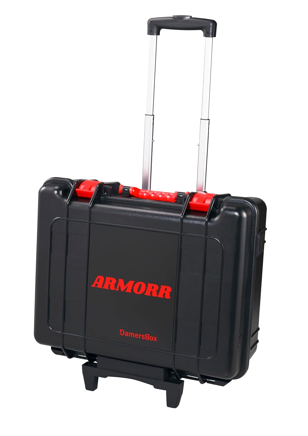 ARMORR GAMERSBOX Portable Gaming Monitor - 21.5' FHD IPS Display (max. 75Hz, FreeSync), Tough IP65 Hard Shell Case, Compatible with PS4/PS5 Xbox, HDMI Cable, Wheeled Trolley & VESA Stand