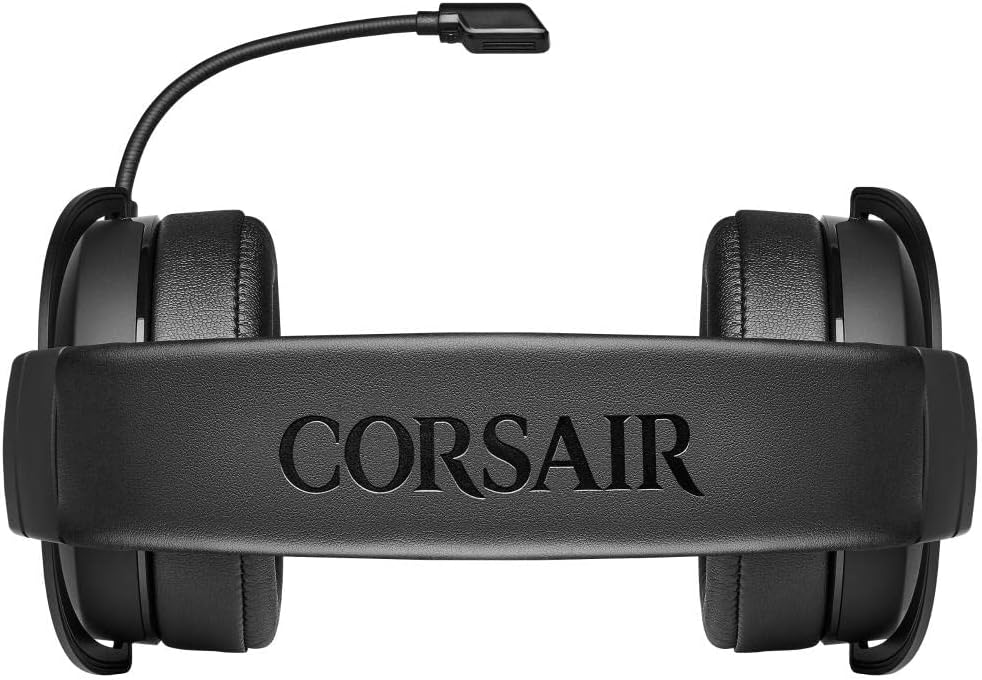 Corsair HS70 PRO Wireless Gaming Headset – 7.1 Surround Sound – Detachable Uni-Directional Microphone – Up to 40ft Range – iCUE Compatible – PC, Mac, PS5, PS4 – Carbon