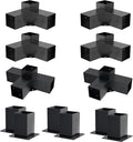 Pergola Kit, Pergola Brackets 3-Way Brackets and 4-Way Brackets Post Base Kit for Woodworks DIY, Wooden Beams for Gazebos, Patio Pergolas, Log Cabin Outdoor Pergola Hardware for 4x4 Lumber