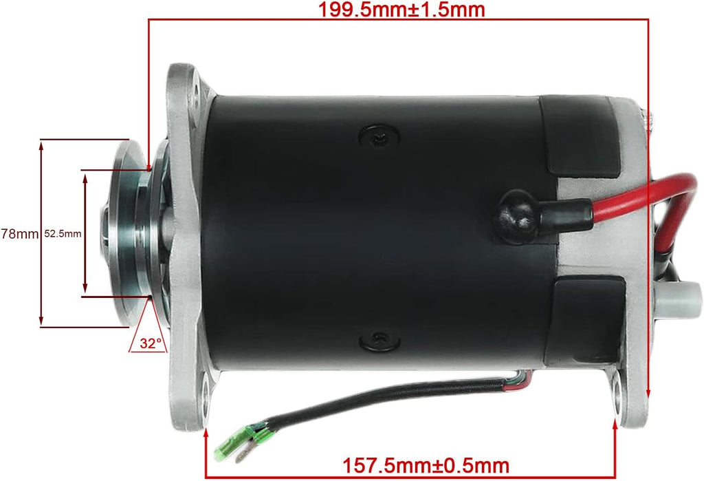 OEG Parts New Starter Generator Compatible With Yamaha Golf Cart 4 Cycle Gas G2 G3 G4 G6 G8 G9 G11 G14 1978-1995 GSB107-06B, J38-81100-10-00, J38-81100-11, J38-81100-11-00