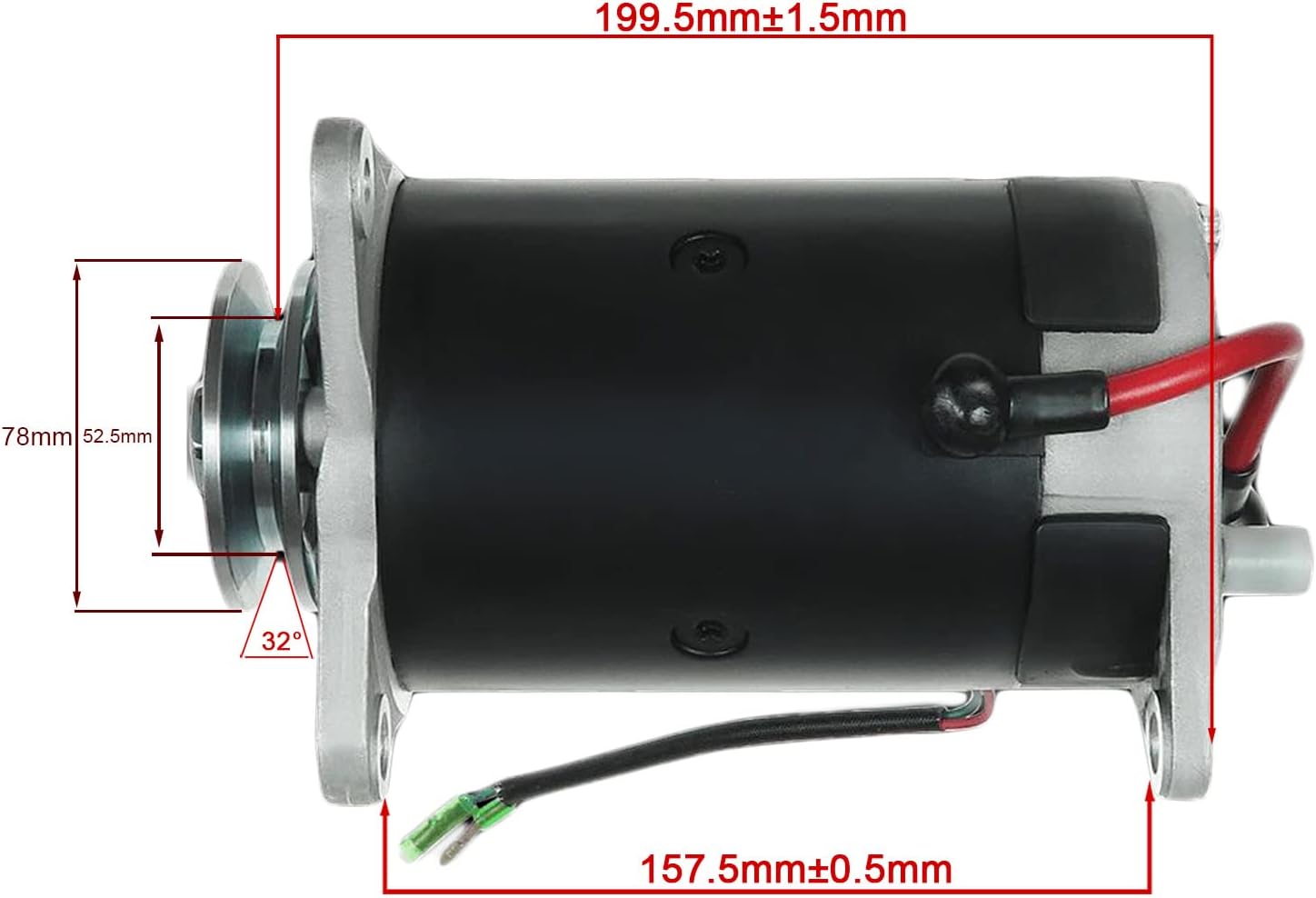 OEG Parts New Starter Generator Compatible With Yamaha Golf Cart 4 Cycle Gas G2 G3 G4 G6 G8 G9 G11 G14 1978-1995 GSB107-06B, J38-81100-10-00, J38-81100-11, J38-81100-11-00