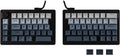 EPOMAKER Split70 Wireless Ergonomic Keyboard with QMK/VIA and Knob, Mechanical Gaming Keyboard with RGB, Hot-Swap, Creamy Linear Switch, PBT Keycap, Mac Modifier, Gasket, 70% Split Layout (Black)