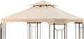 Garden Winds Reinforced RipLock 350 Replacement Canopy Top Cover Compatible with Cottleville 10' x 10' Gazebo Model GFS00744A - Beige