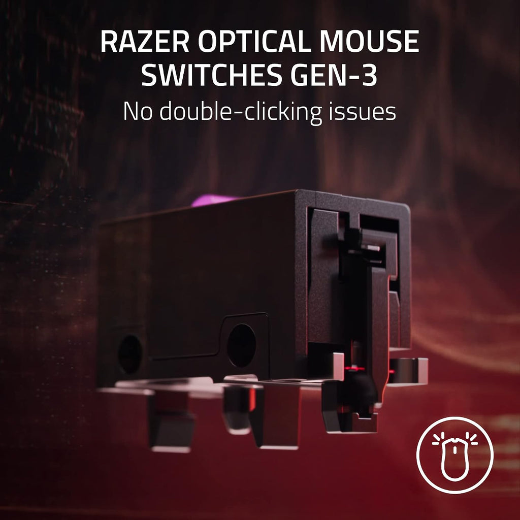 Razer Viper V2 Pro HyperSpeed Wireless Gaming Mouse: 58g Ultra Lightweight - Optical Switches Gen-3-30K DPI Optical Sensor w/On-Mouse Controls - 90 Hour Battery - USB Type C Cable Included - Black