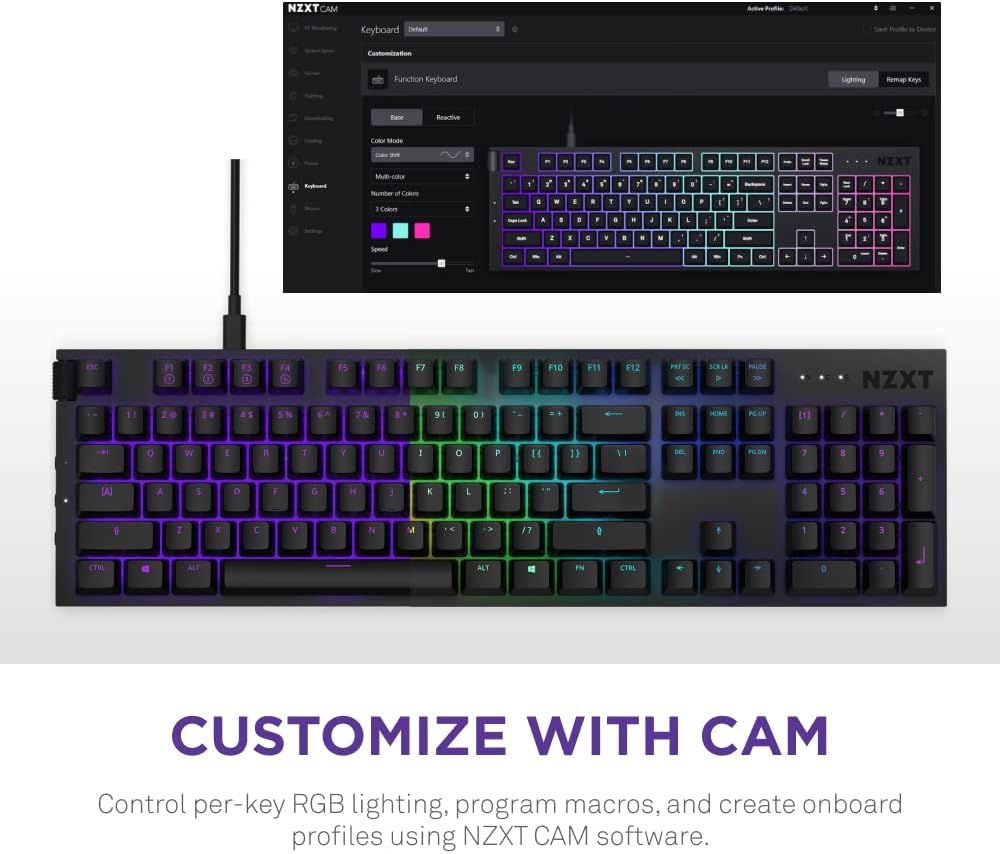 NZXT Function - Full Size Mechanical Keyboard - Black