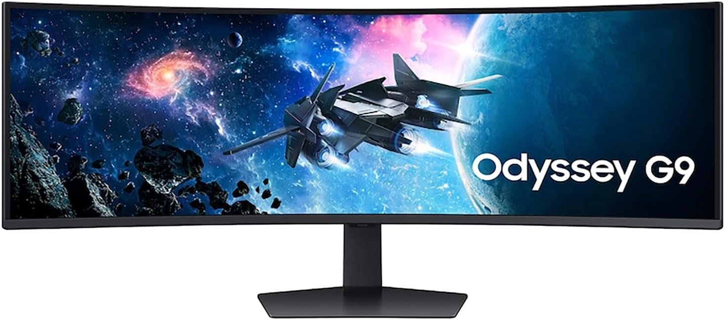 Samsung 49' Odyssey G9 G95C DQHD 240Hz DisplayHDR 1000 Curved Gaming Monitor Bundle with Tech Smart USA Elite Suite 18 Standard Editing Software Bundle + 1 Year CPS Enhanced Protection Pack