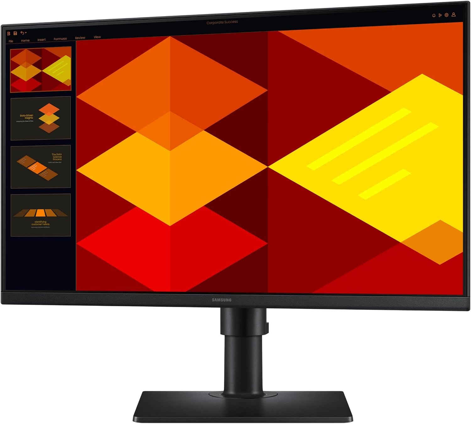 Samsung 24' (S40GD) Borderless Business Monitor with IPS Panel, 100Hz Refresh Rate, Eye Saver Mode, Ergonomic Design, Game Picture Mode, LS24D402GANXGO, 3 Yr Warranty