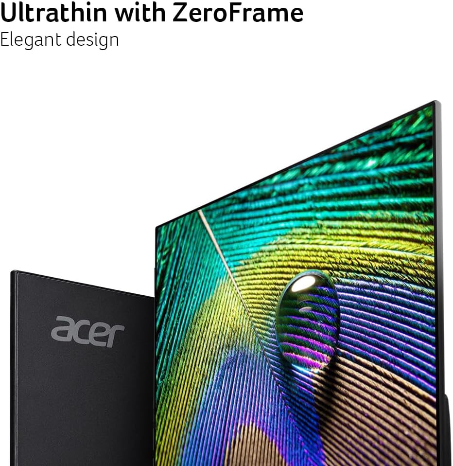 acer SB270 G0bi 27' IPS Full HD (1920 x 1080) Ultra-Thin Zero-Frame Gaming Office Monitor | Adaptive-Sync Support (FreeSync Compatible) | Up to 120Hz Refresh | 1ms (VRB) | Tilt | HDMI & VGA Ports
