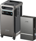 Anker SOLIX F3800 Portable Power Station with Home Power Panel, 120V/240V Dual Voltage, 3840Wh Whole-Home Backup, 6000W AC Output, Solar Generator, RV, Emergencies, Power Outages