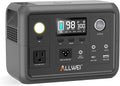 ALLWEI Portable Power Station 300W, 256Wh Solar Generator with 110V Pure Sine Wave AC Outlet,6 Output Ports,Backup LiFePO4 Battery Generator for Camping Outdoor Emergency Home (Solar Panel Optional)