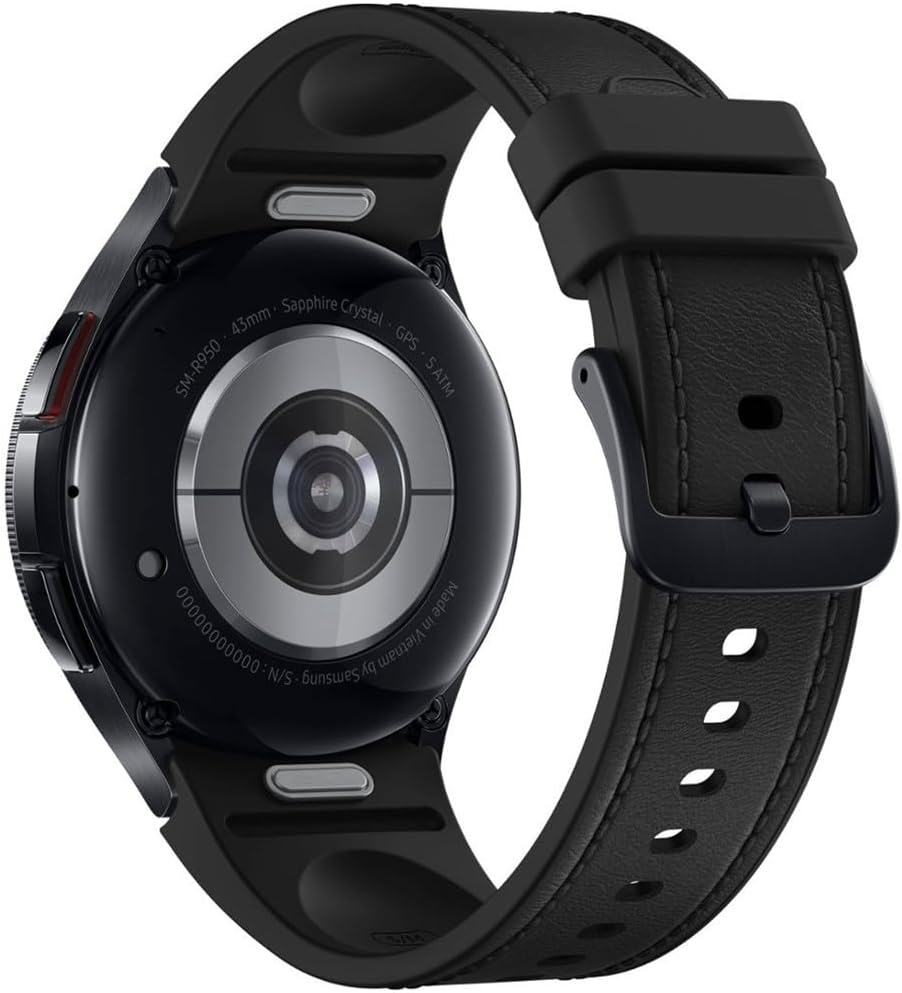 Samsung Galaxy Watch 6 Classic 43mm Smartwatch with Rotating Bezel, Fitness Tracker, Advanced Sleep Coaching, Heart Monitor - Black (Renewed)