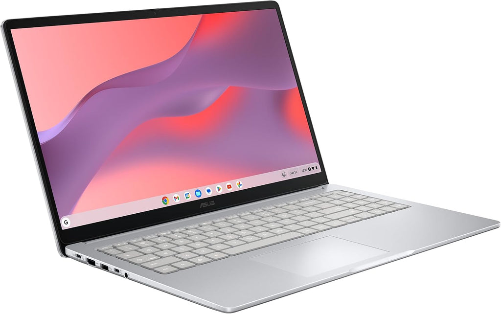ASUS Chromebook CX15 Laptop, 15.6' FHD Anti-Glare Display, Intel® Processor N50, 128GB Storage, 8GB RAM, ChromeOS, Pure Grey, CX1505CTA-AS88F-PG