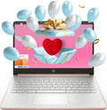 HP Essential Laptop, 14' HD Display, Intel Celeron N4120, 8GB RAM, 64GB eMMC, Webcam, HDMI, Wi-Fi, RJ-45, 1 Year Office 365, Windows 11 Home, Rose Gold