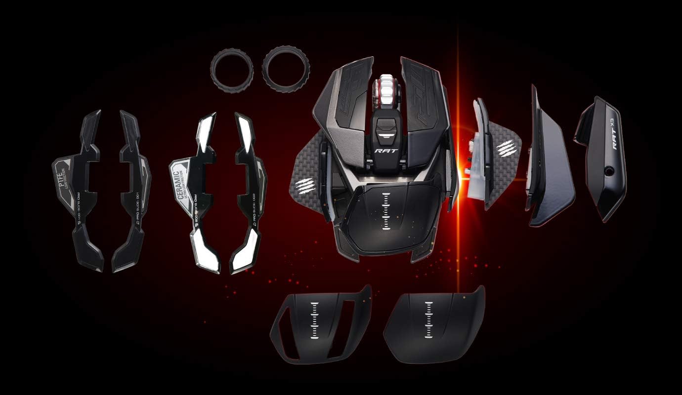 MAD CATZ R.A.T. Pro X3 Gaming Mouse (USB/Black/16000dpi/10 Buttons) - MR05DCINBL001-0